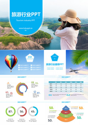 旅游行業工作計劃總結演示PPT模板